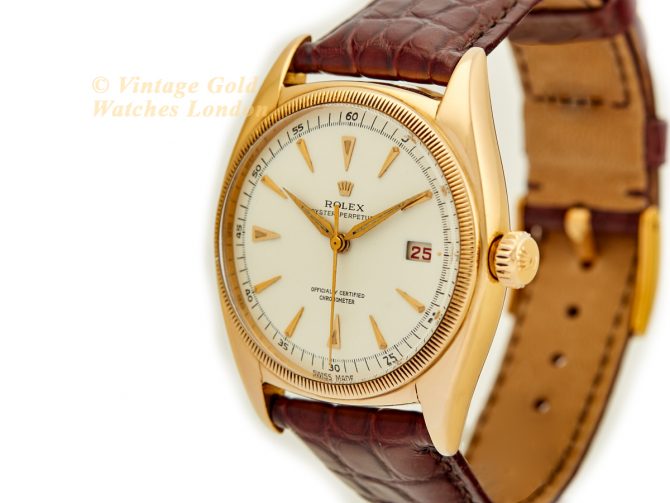 Rolex Oyster Perpetual Ref.6105 18ct 1952 Red Date (5)