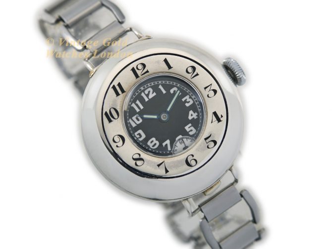 Rolex Half Hunter Sterling Silver 1917 (2)