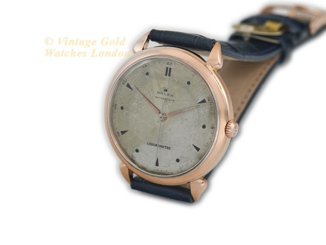 Rolex Chronometre Automatic 18ct Pink Gold c1952 (6)