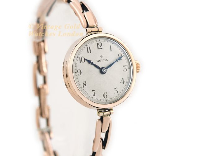 Ladies Rolex Cal.9¾ 9ct Pink Gold 1922 (3)