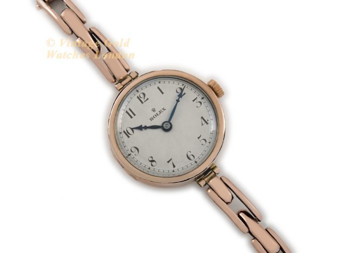 Ladies Rolex Cal.9¾ 9ct Pink Gold 1922 (8)