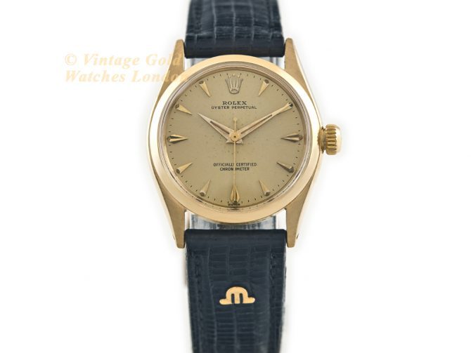 Ladies Rolex Oyster Perpetual Model Ref.6551 18ct 1958 (4)