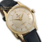 Universal Geneve Bumper Automatic 18ct c1955 mobile navigation (2)