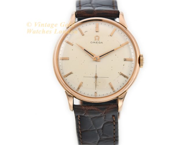 Omega Cal.266 18ct Pink Gold 1954 Oversize (4)