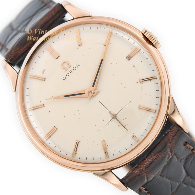 Omega Cal.266 18ct Pink Gold 1954 Oversize (15)