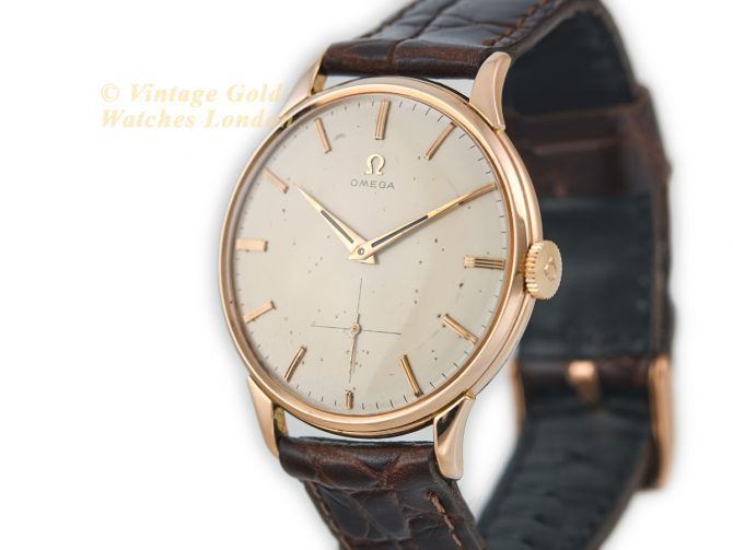 Omega Cal.266 18ct Pink Gold 1954 Oversize (5)