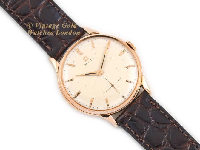 Omega Cal.266 18ct Pink Gold 1954 Oversize (8)