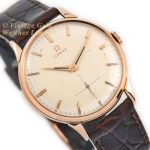 Omega Cal.266 18ct Pink Gold 1954 Oversize mobile navigation (2)