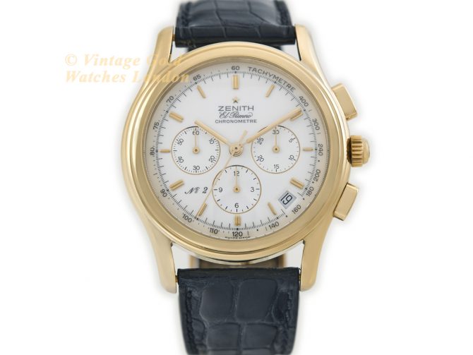 Zenith El Primero Limited Edition No. 2 of 400 Ref 30.0220 400 18ct c1993 (4)