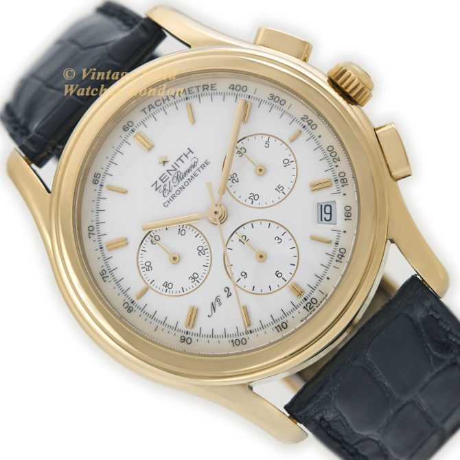 Zenith El Primero Limited Edition No. 2 of 400 Ref 30.0220 400 18ct c1993 (15)