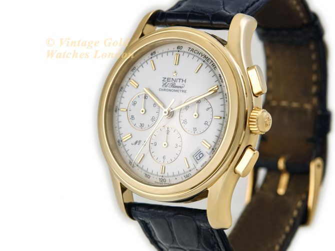 Zenith El Primero Limited Edition No. 2 of 400 Ref 30.0220 400 18ct c1993 (5)