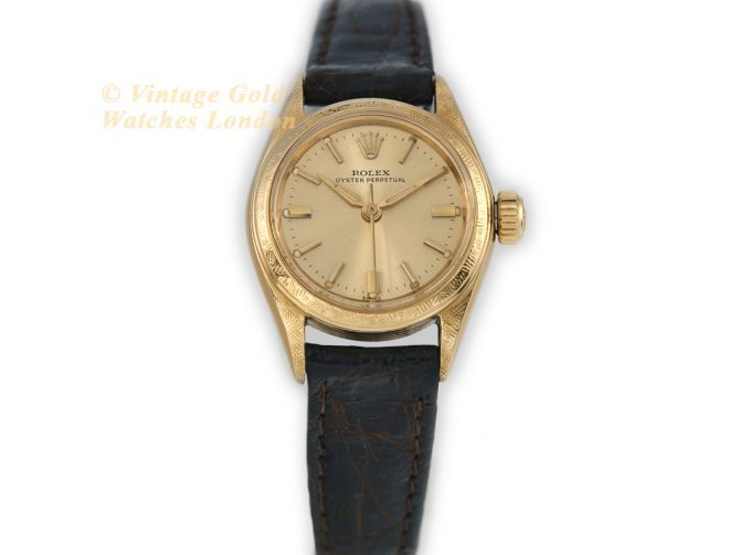 Ladies Rolex Oyster Perpetual Ref.6619 18ct c1958 (4)