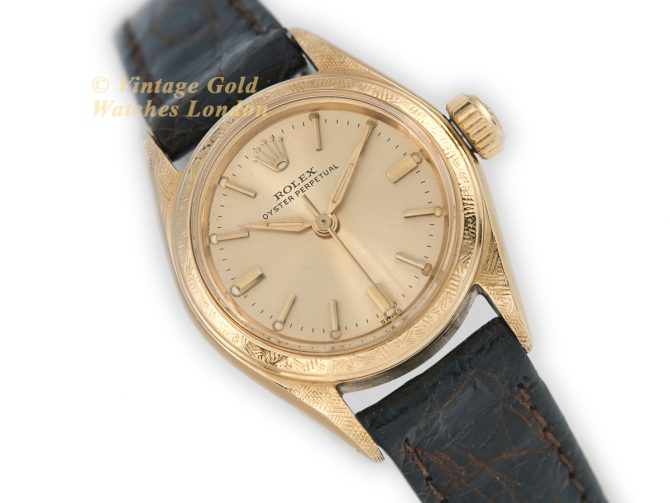 Ladies Rolex Oyster Perpetual Ref.6619 18ct c1958 (1)