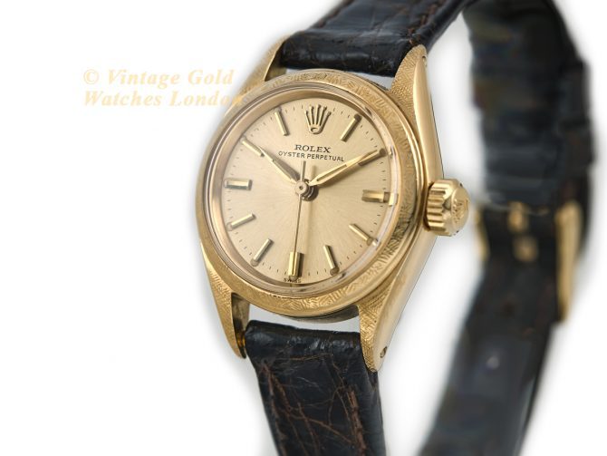 Ladies Rolex Oyster Perpetual Ref.6619 18ct c1958 (5)