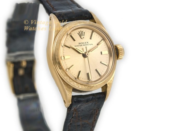 Ladies Rolex Oyster Perpetual Ref.6619 18ct c1958 (3)
