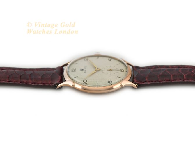 Rolex Precision Cal.700 18ct Pink Gold c1949 (10)