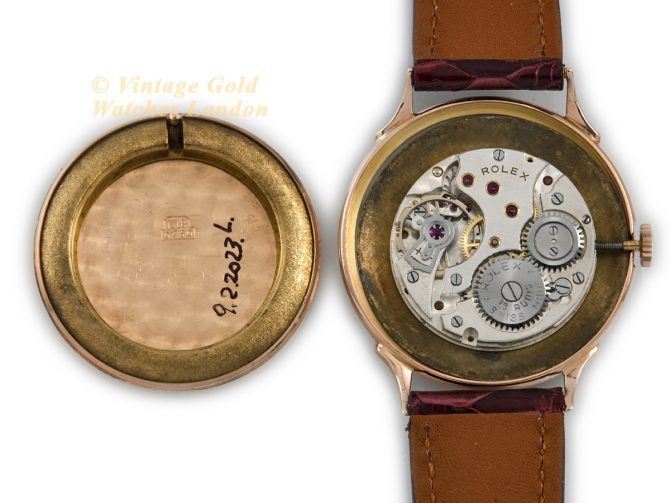 Rolex Precision Cal.700 18ct Pink Gold c1949 (12)