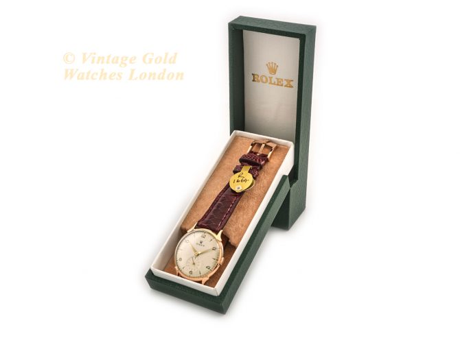Rolex Precision Cal.700 18ct Pink Gold c1949 (13)