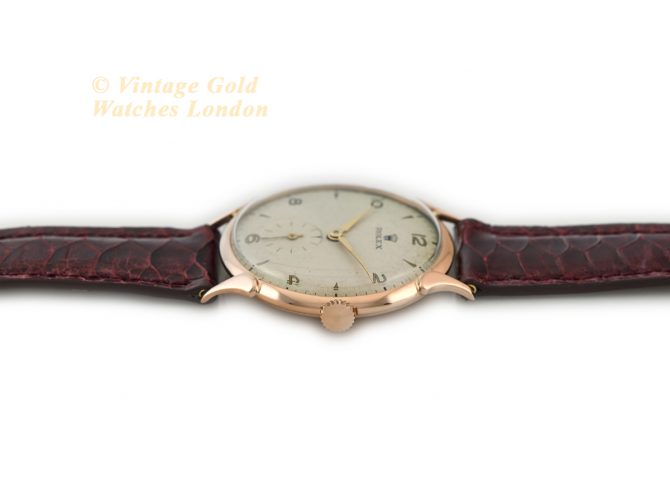 Rolex Precision Cal.700 18ct Pink Gold c1949 (9)