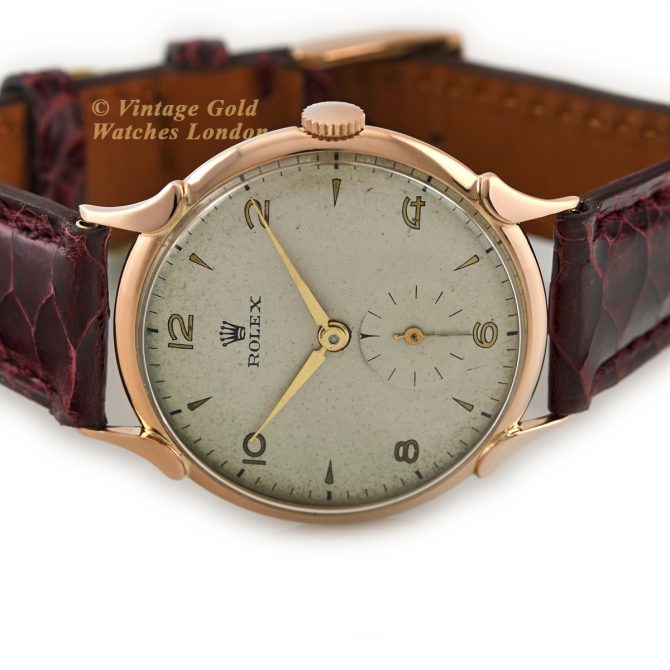 Rolex Precision Cal.700 18ct Pink Gold c1949 (14)