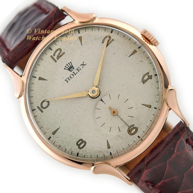 Rolex Precision Cal.700 18ct Pink Gold c1949 (15)