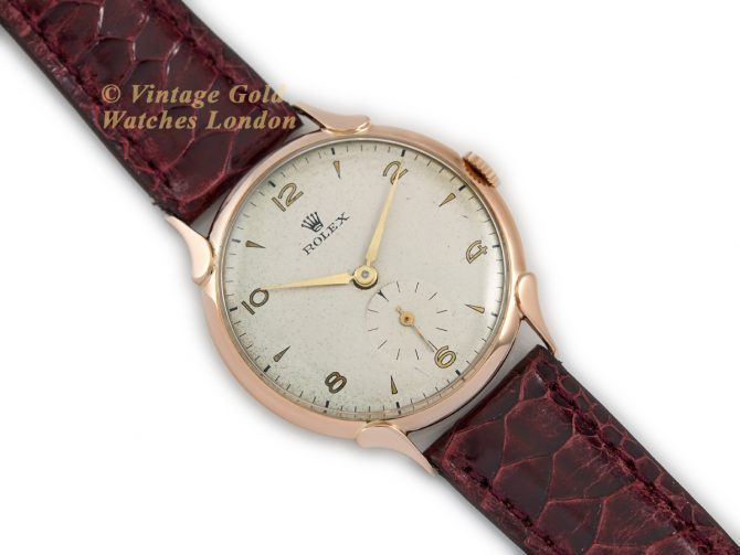 Rolex Precision Cal.700 18ct Pink Gold c1949 (8)