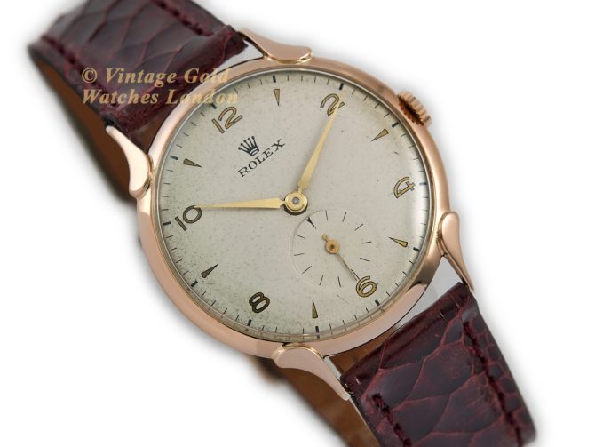 Rolex Precision Cal.700 18ct Pink Gold c1949 (2)