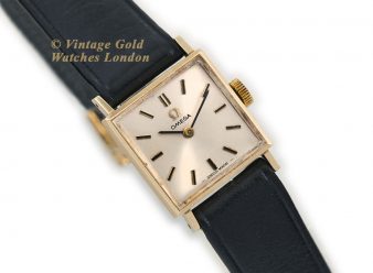 OM1673 Ladies Square Omega 1969 9ct Gold 10WM