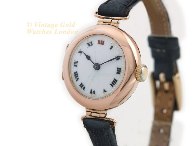 Ladies Rolex Cocktail Watch 9ct Pink Gold 1915 (5)