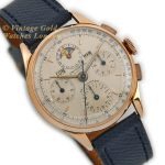 Universal Geneve Tri Compax Full Calendar Chronograph 18ct Pink Gold 1945 37mm mobile navigation (2)