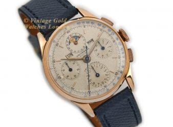 UG1685 universal Geneve 1945 18ct Pink Gold Moonphase Chrono 10WM