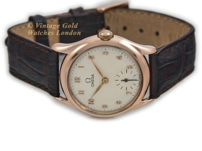 Ladies Omega 14ct Pink Gold 1947 (7)