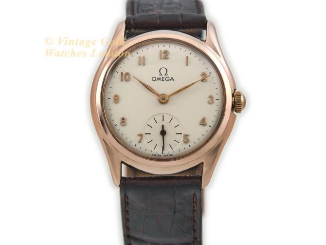 Ladies Omega 14ct Pink Gold 1947 (4)