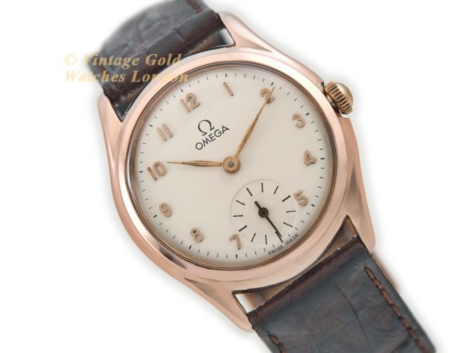 Ladies Omega 14ct Pink Gold 1947 (1)