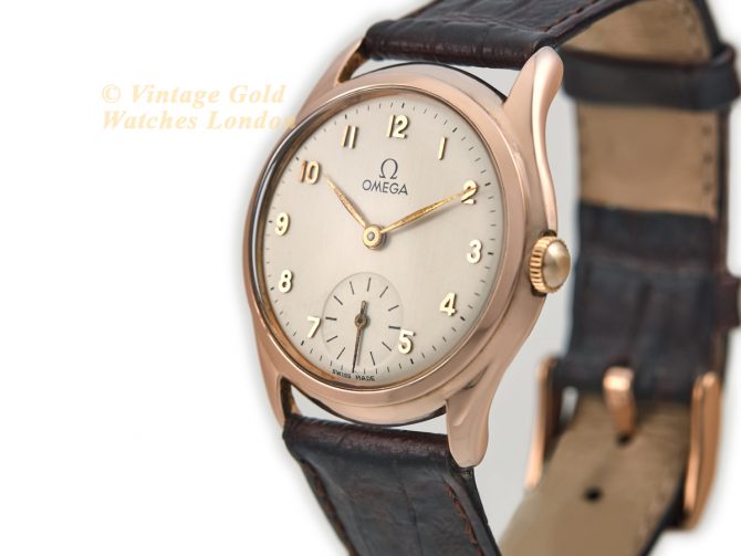 Ladies Omega 14ct Pink Gold 1947 (5)