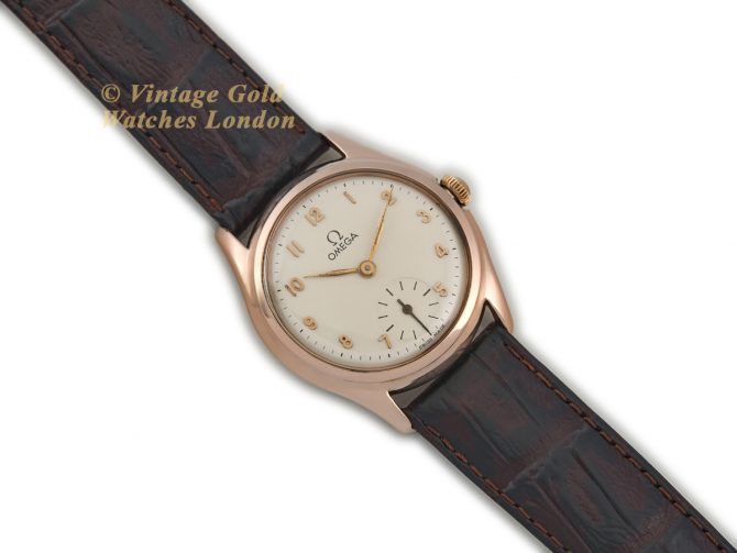 Ladies Omega 14ct Pink Gold 1947 (8)