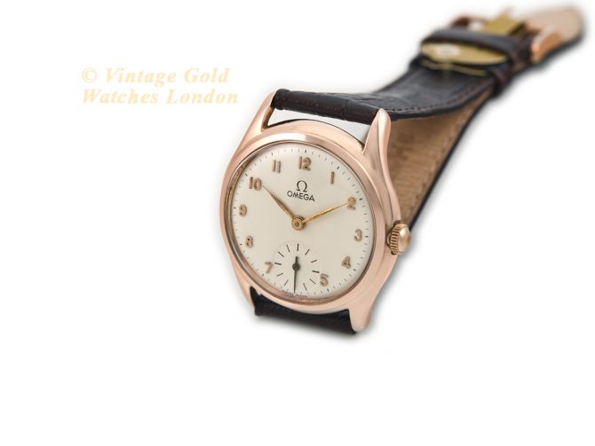 Ladies Omega 14ct Pink Gold 1947 (6)