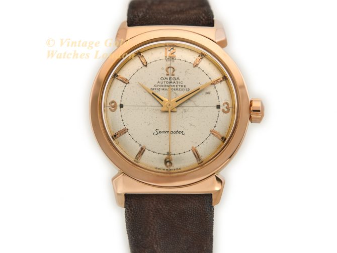 Omega Seamaster Bumper Automatic Ref.14351 SC 18ct Pink Gold 1952 (4)