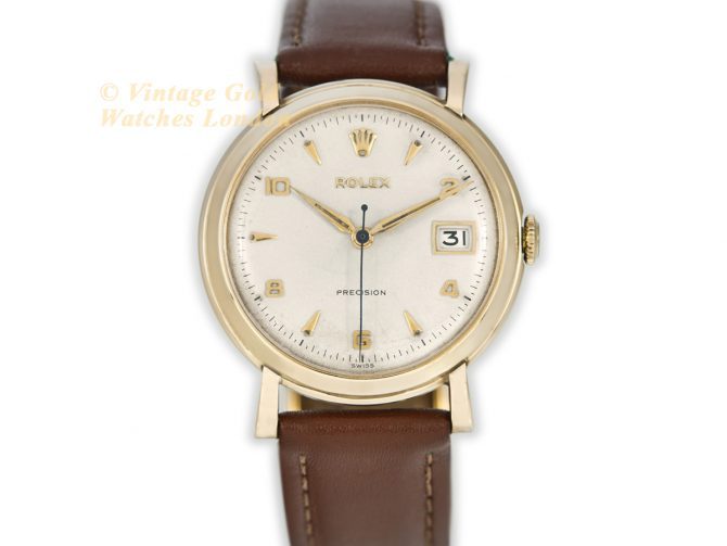 Rolex Precision Ref.296 9ct 1954 Roulette Date (4)