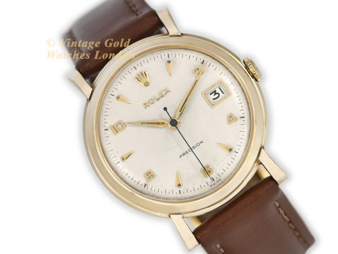 Rolex Precision Ref.296 9ct 1954 Roulette Date (1)