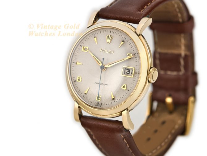 Rolex Precision Ref.296 9ct 1954 Roulette Date (5)