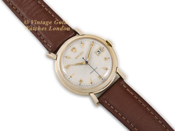 Rolex Precision Ref.296 9ct 1954 Roulette Date (8)