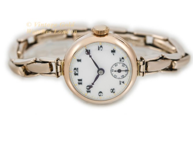 Ladies Rolex 9ct Pink Gold 1920 (7)