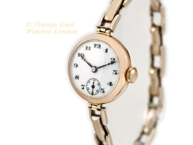 Ladies Rolex 9ct Pink Gold 1920 (5)