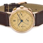 Baume & Mercier Chronograph Cal.1873 18ct Pink Gold c1951 mobile navigation (14)