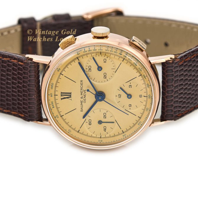 Baume & Mercier Chronograph Cal.1873 18ct Pink Gold c1951 (14)