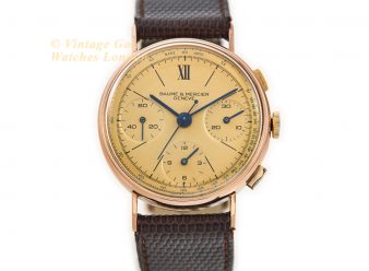 Baume & Mercier Chronograph Cal.1873 18ct Pink Gold c1951