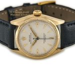 Rolex Oyster Perpetual Bubbleback Ref.6085 14ct c1952 Quilted Dial mobile navigation (14)