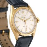 Rolex Oyster Perpetual Bubbleback Ref.6084 18ct 1953 Quilted Dial mobile navigation (3)