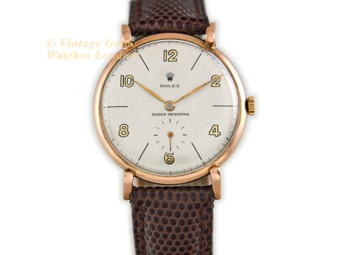 Rolex Precision Cal.1200 18ct Pink Gold c1956 (4)